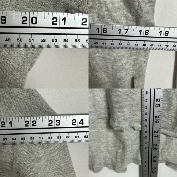 Aritzia Babaton Erin Sweater Grey Size XS Wool Linen Blend Knit Long‎ Sleeve Top - Picture 12 of 13